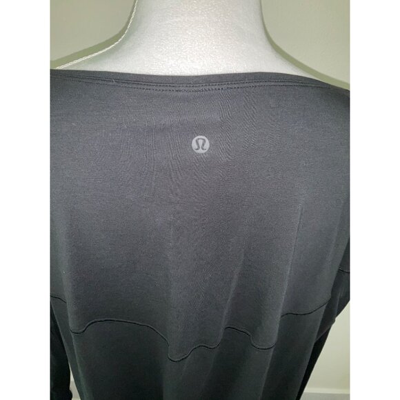 Lululemon Back in Action Long Sleeve DressBlack size 12 NEW - Picture 4 of 5